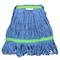 Alpine Industries 1in Head and Tail Bands Blue Loop End 24oz Cotton Mop Head, Green ALP302-02-1G - alternate 1